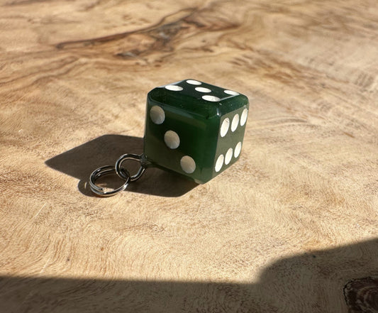 Jade Dice Charm — Canadian Nephrite Jade