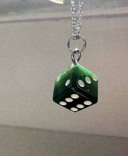 Jade Dice Charm — Canadian Nephrite Jade