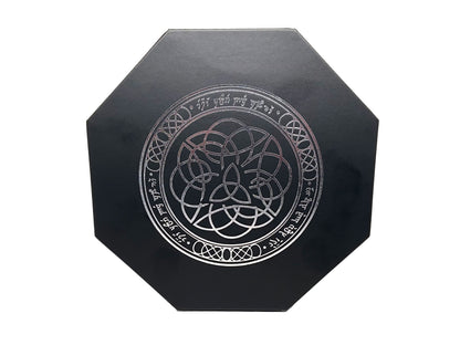 Elven Runes Dice Tray With Dice Staging Area and Lid