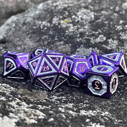 Conjure Elemental Sharp-Edged Resin Dice Set – 7-Piece Polyhedral RPG Dice