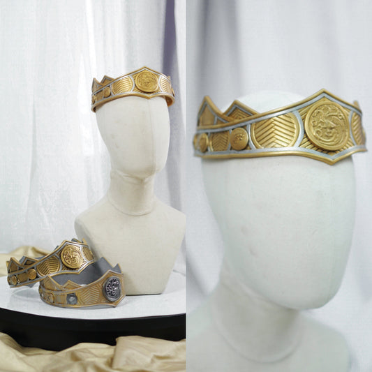 Rhaenyra Targaryen House of Dragon Cosplay Crown - Custom Made