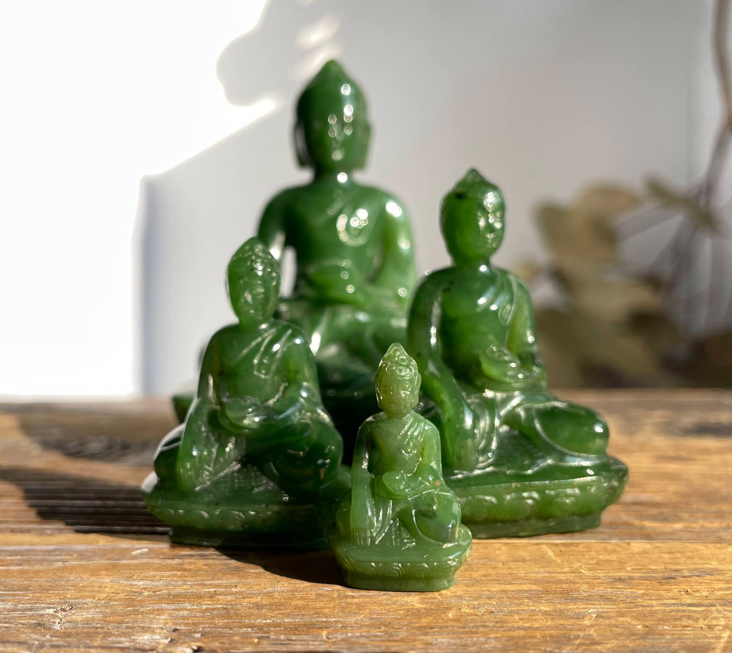 Canadian Nephrite Jade Buddha Figurine (4042)