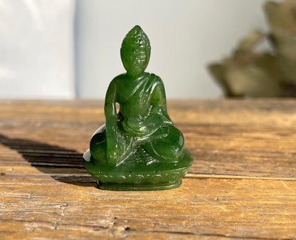 Canadian Nephrite Jade Buddha Figurine (4042)