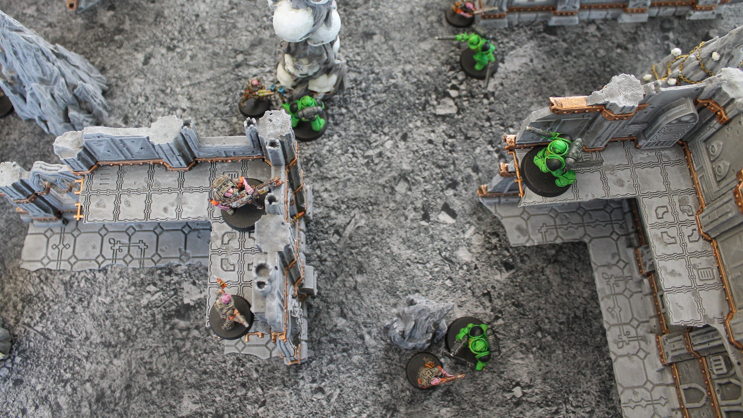 Urban Ruins | Neoprene Battle Mat with Bag | Baron of Dice