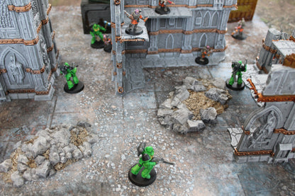 Urban Ruins Neoprene Battle Mat — Warhammer, 40K, AoS, Kill Team, MCP & More