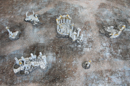 Urban Ruins | Neoprene Battle Mat with Bag | Baron of Dice