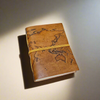 Vintage World Map 7x5 Handmade Leather Journal