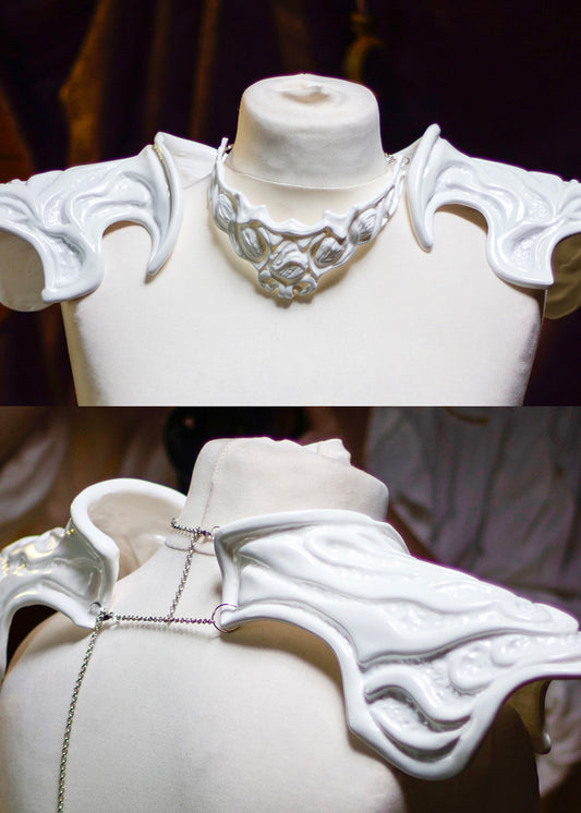 Wavemother's Robe Accessories White Set - Custom Made