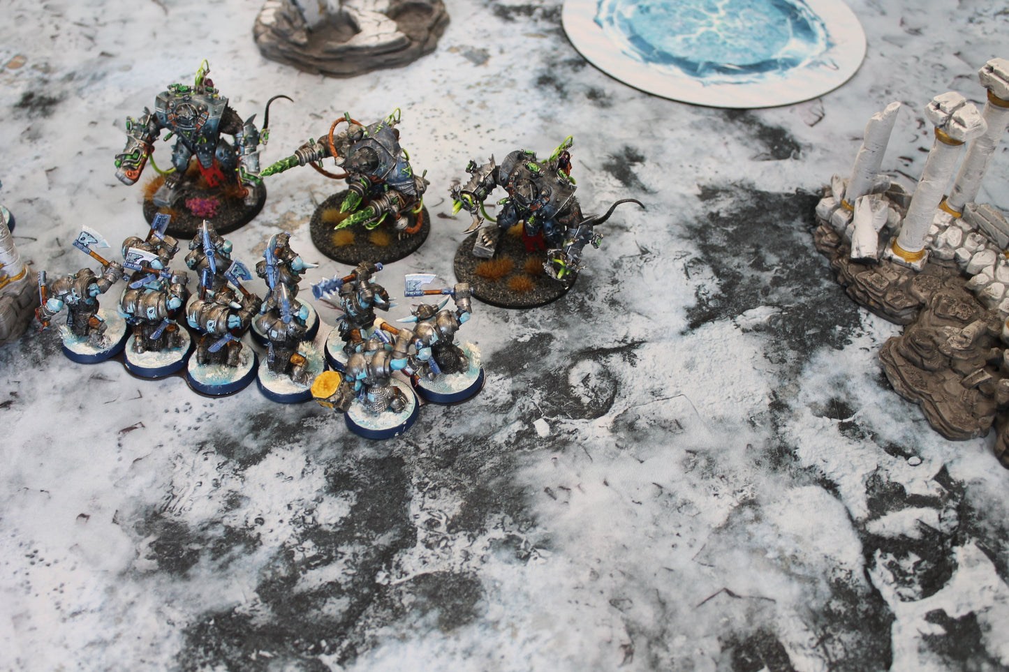Snowy Tundra | Neoprene Battle Mat with Bag | Baron of Dice