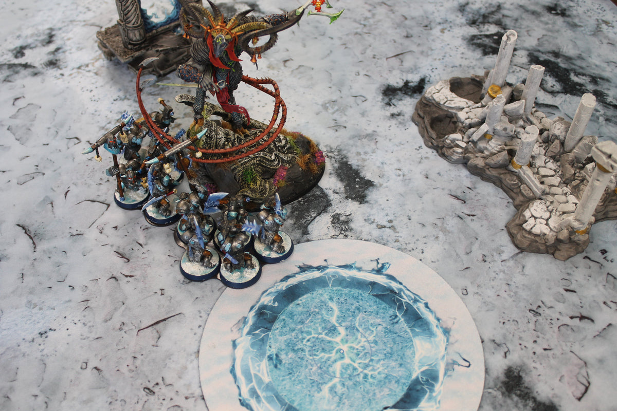 Scourge of Ghyran Double-Sided Neoprene Objective Markers 7.57" - Wargaming Tokens Set of 6