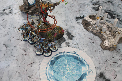 Scourge of Ghyran Double-Sided Neoprene Objective Markers 7.57" - Wargaming Tokens Set of 6