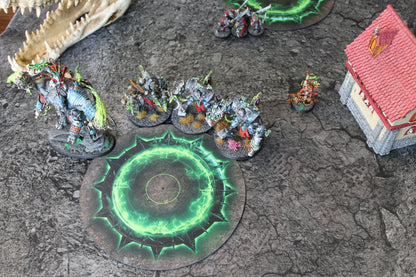 Double Sided Neoprene 7.57" Objective Markers - Green and Flaming Portal