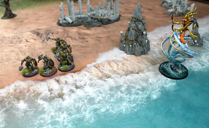 Coastal Shore - Neoprene Battle Mat - Warhammer, AoS, 40K, Team Yankee, MCP, Shatterpoint, Legion, More