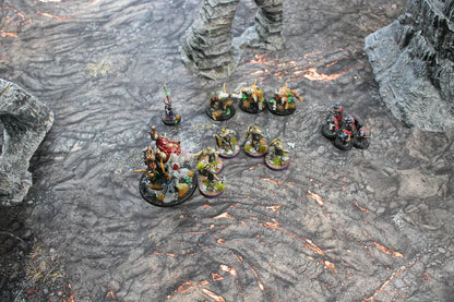 Lava Flow | Neoprene Battle Mat with Bag | Baron of Dice