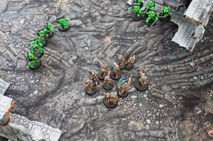 Lava Flow | Neoprene Battle Mat with Bag | Baron of Dice