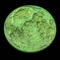 Green Moon Coin - 1" Anodized Niobium