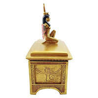 Egyptian Goddess Isis with Open Wings Trinket Box