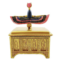 Egyptian Goddess Isis with Open Wings Trinket Box