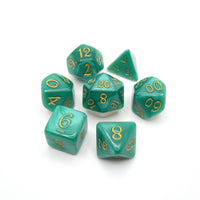 Two-Faced Iguana - 7 Piece DnD Dice Set | Acrylic RPG Gaming Dice