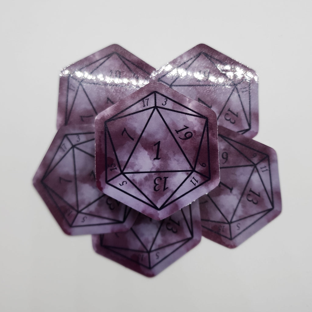 Immolation Nat 1 D20 Sticker