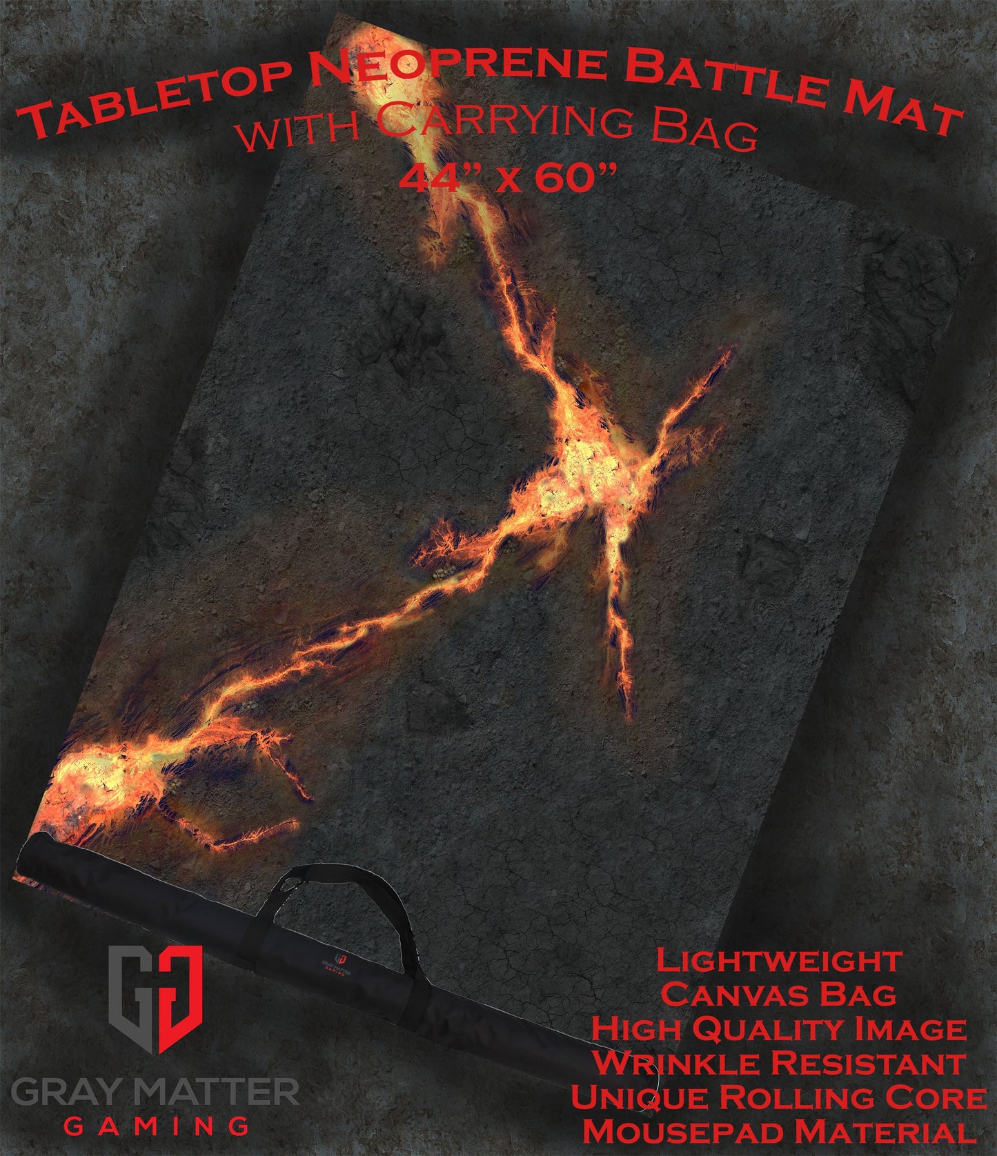 Infernal Steppes - Neoprene Battle Mat