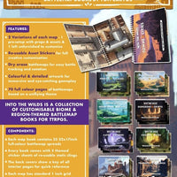 Into the Wilds Battlemap Books: Caves and Caverns