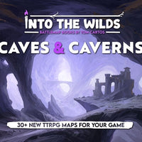Into the Wilds Battlemap Books: Caves and Caverns