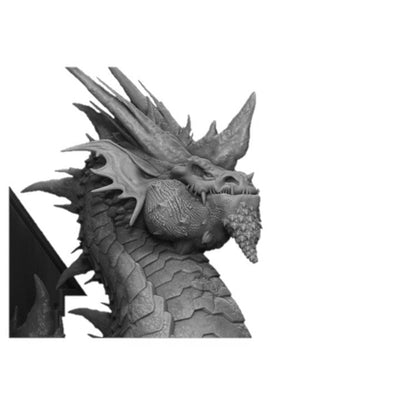 Iron Metallic Dragon Wall-Mountable Bust