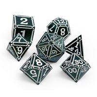Ironworks - Necromancer Spellbook 7 Piece RPG set Alloy Metal Dice