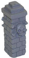 JRM6080 Skull Pedestal 28mm (4) Miniature Terain by JR Miniatures