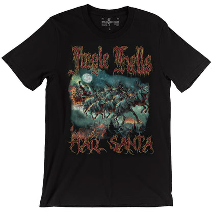 Jingle Hells Hail Santa - Death Metal Christmas Tee