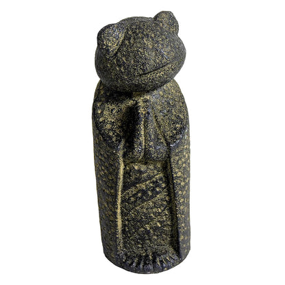 Jizo Frog Volcanic Stone Statue