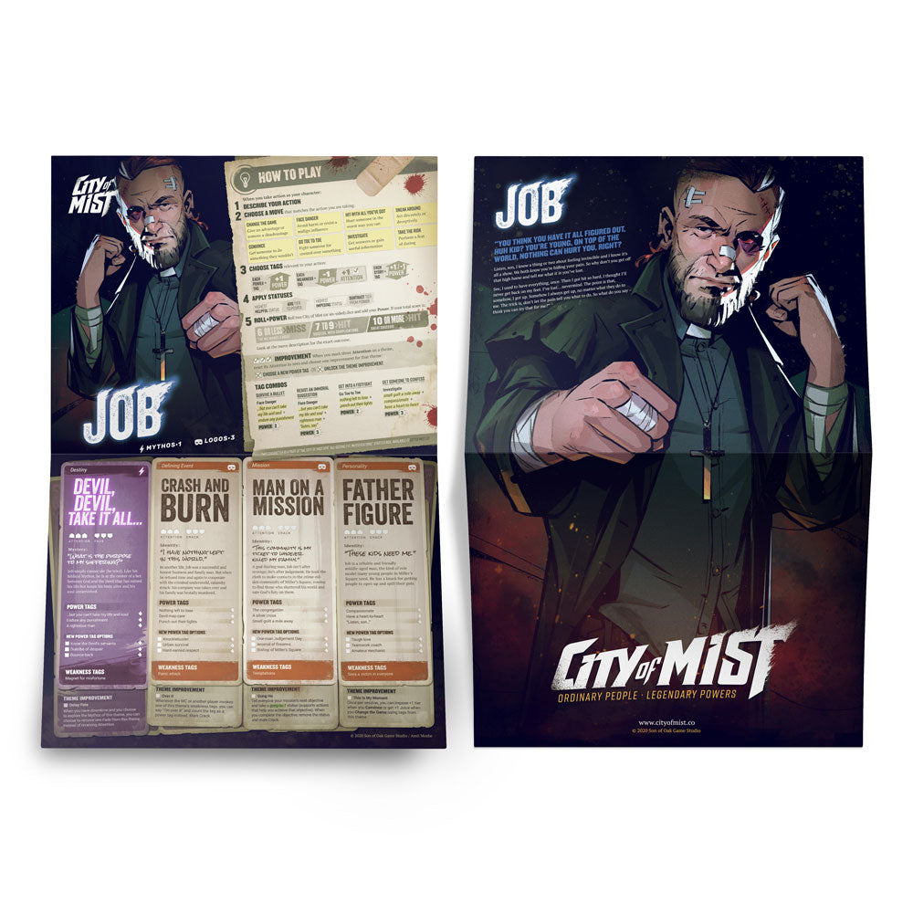 City of Mist Starter Box — Learn-to-Play Tabletop RPG Set