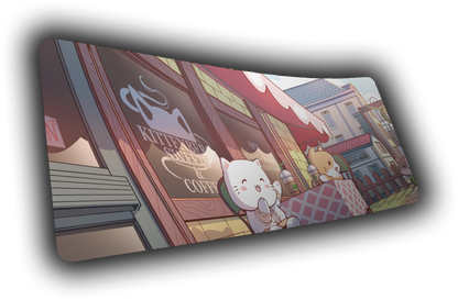 "Kittenberg Cafe" — Kawaii Deskmat