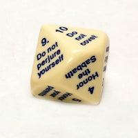 The Ten Commandments 25mm Die Koplow Games