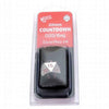 KOP18861 Metal Die Silver Colored Red Numbers Countdown D20 22mm 1 Die with Dice Bag Koplow Games