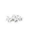 KOP20091 Weapons Dice White with Black Weapons Symbols D6 19mm (3/4in) Set of 7 Dice