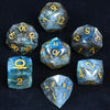Kickstarter Dice - Natural Labradorite DND Gem Dice Set - Ring of Order