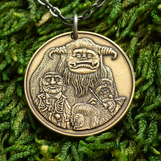 Labyrinth | Should You Need Us Necklace - Bronze Pendant