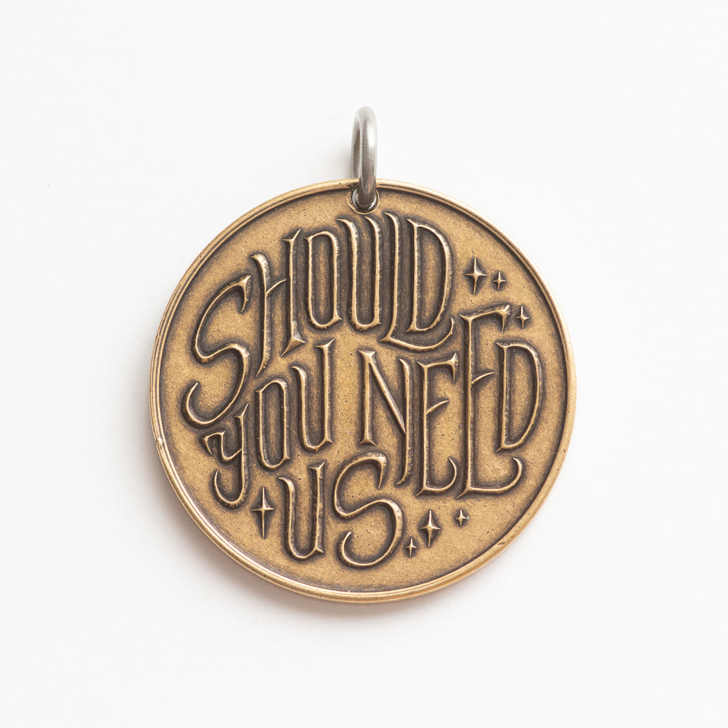 Labyrinth | Should You Need Us Necklace - Bronze Pendant