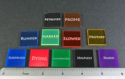 LAOTS091 Fantasy RPG Condition Tokens, Players Set