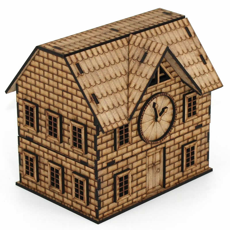 LCW1106 Bella The Town Hall 28mm Scale Miniature Terrain Laser Craft Workshop