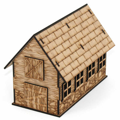 LCW1121 Abitha the Barn 28mm Scale Miniature Terrain Laser Craft Workshop