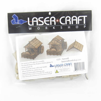 LCW1225 Jenash Saw Mill 28mm Scale Miniature Terrain Laser Craft Workshop