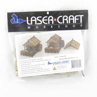 LCW1225 Jenash Saw Mill 28mm Scale Miniature Terrain Laser Craft Workshop