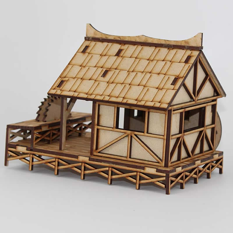 LCW1225 Jenash Saw Mill 28mm Scale Miniature Terrain Laser Craft Workshop