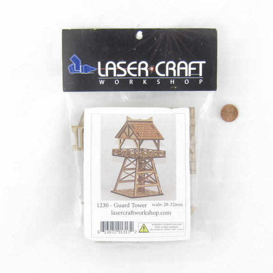 LCW1230 Jenash Town Guard Tower 28mm Scale Miniature Terrain Laser Craft