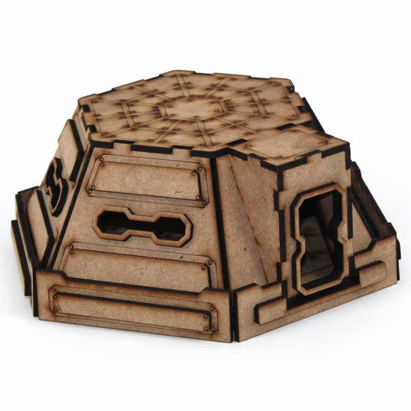 LCW1307 Pillbox Building 28mm Scale Miniature Terrain Laser Craft