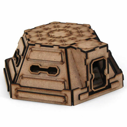 LCW1307 Pillbox Building 28mm Scale Miniature Terrain Laser Craft