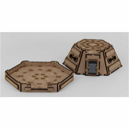 LCW1307 Pillbox Building 28mm Scale Miniature Terrain Laser Craft